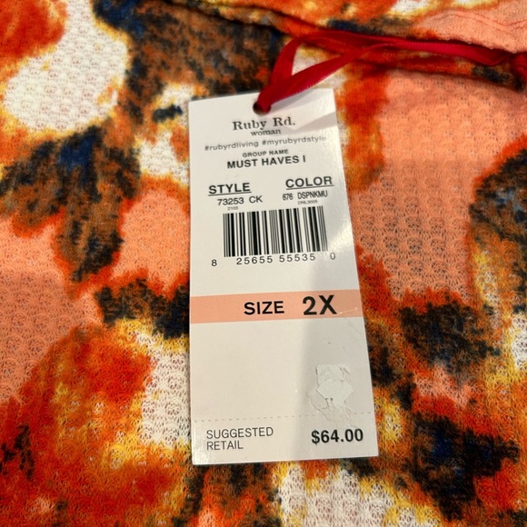 NWT Ruby Rd. Women’s Plus Size 2X Top - Picture 3 of 6